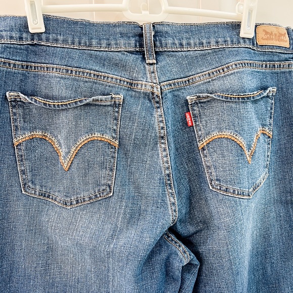 Levi’s 515 Dark Wash 10” Hi-Rise Bootcut Jeans Size 32 - Picture 4 of 10